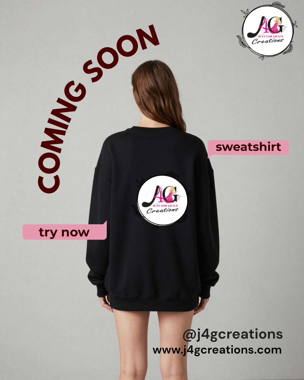 J4G New Collection Black Sweatshirt – Coming Soon
