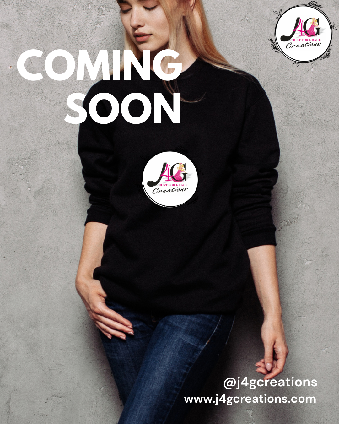 J4G New Collection Black Sweatshirt – Coming Soon